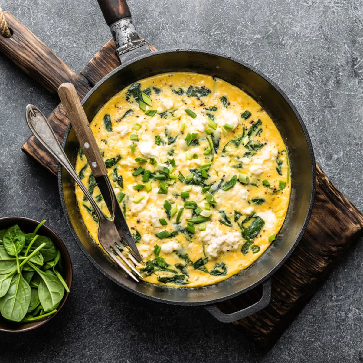 Resep Omelet Bayam Dua Telur